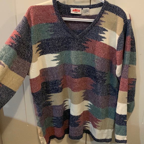 Medium Vintage V neck sweater - Picture 1 of 2